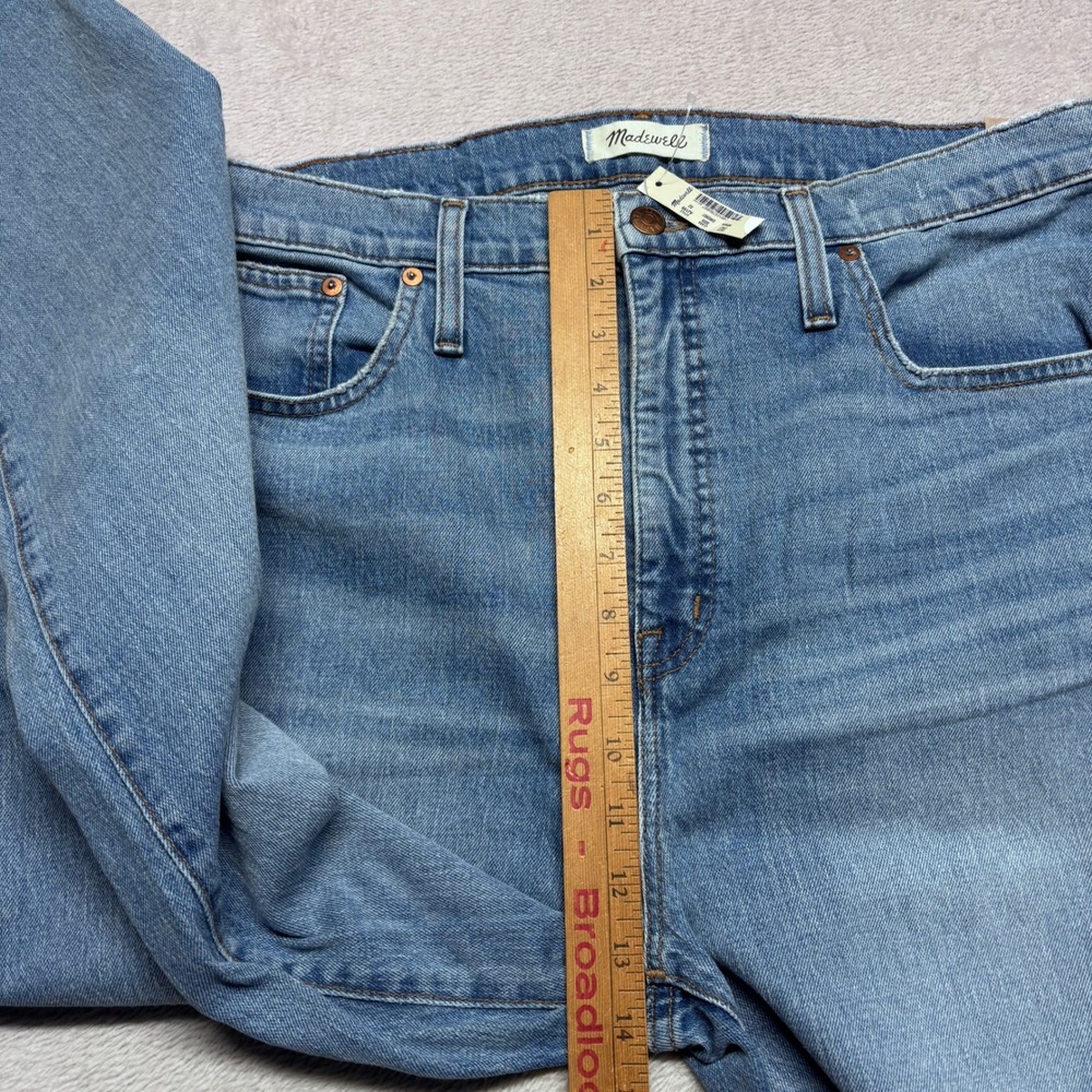 NWT Madewell Classic Straight Jeans Blue Wash Denim Women's 32x27 AJ199 Highrise - Picture 7 of 8